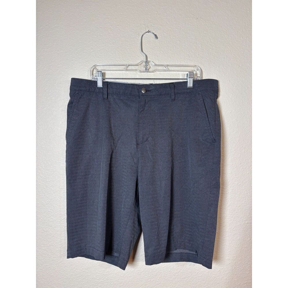 Adidas Ultimate365 Mens Golf Shorts Size 34 Gray Herringbone Flat Front